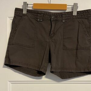 Prana Charcoal Buttoned Shorts